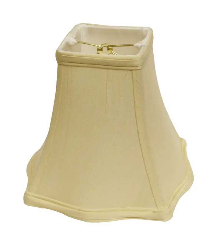 8" Antique White Premium Square Monay Shantung Lampshade