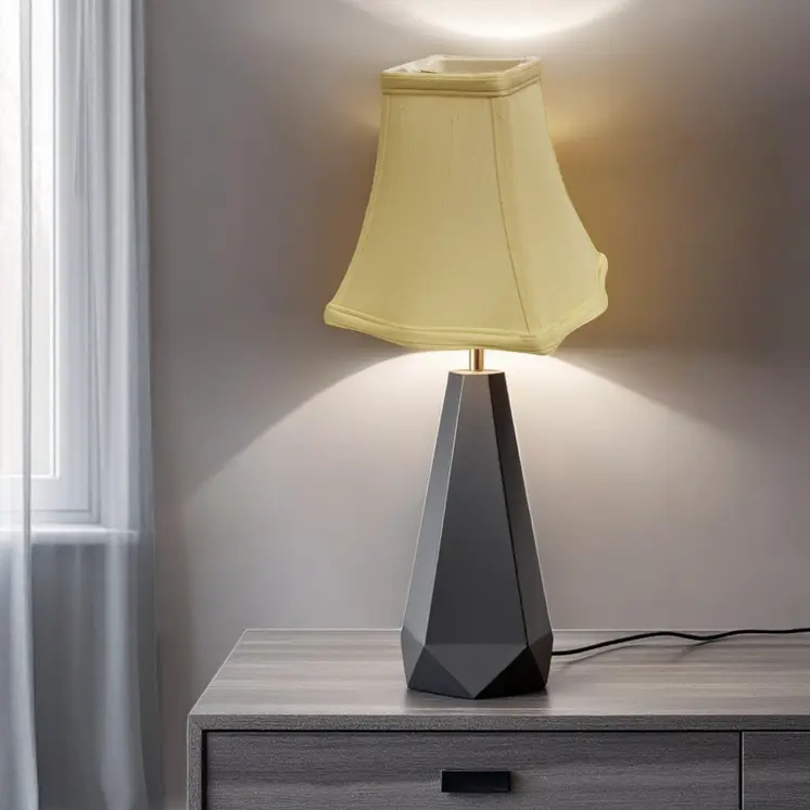 12" Antique White Premium Square Monay Shantung Lampshade