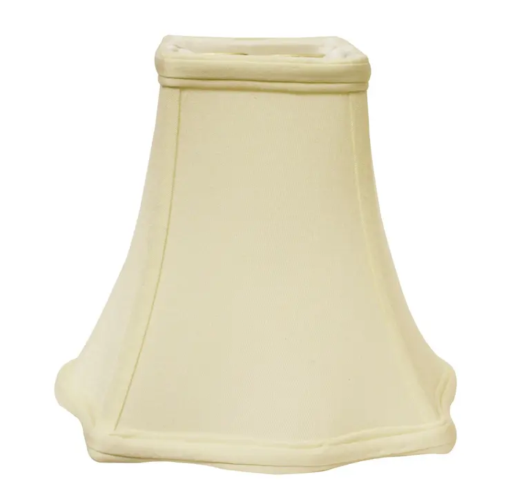 18" Ivory Premium Square No Slub Lampshade