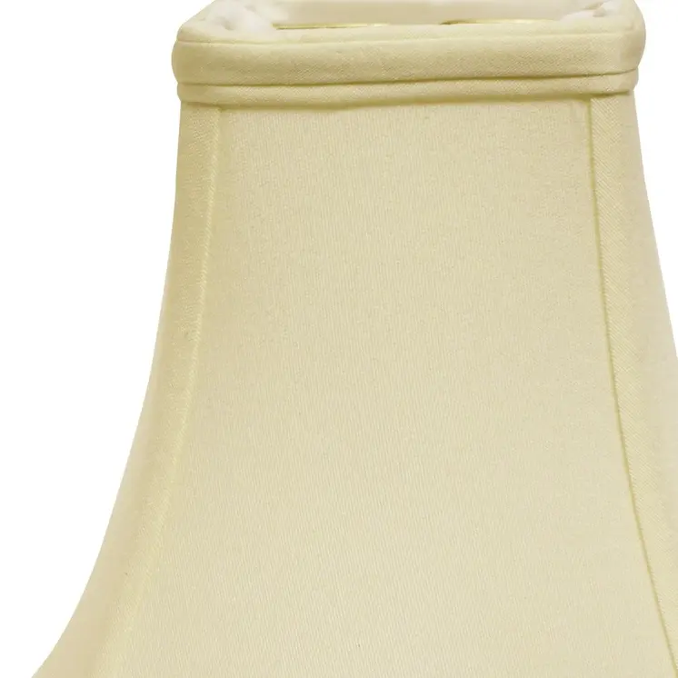 18" Ivory Premium Square No Slub Lampshade