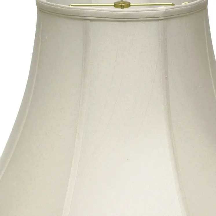 12" White Octagon Monay Shantung Lampshade