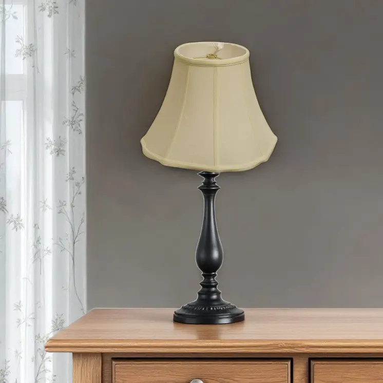 12" Ivory Octagon Monay Shantung Lampshade