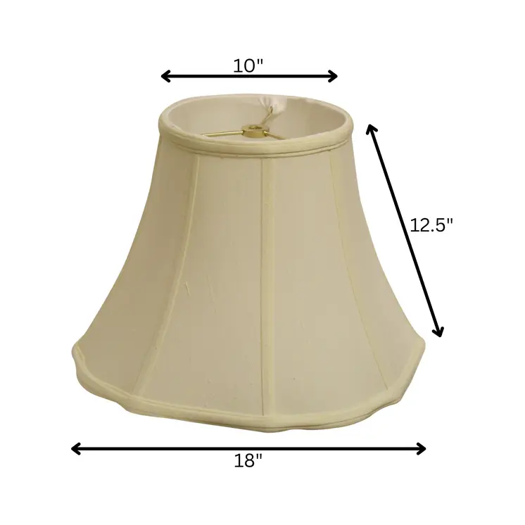 18" Ivory Octagon Monay Shantung Lampshade