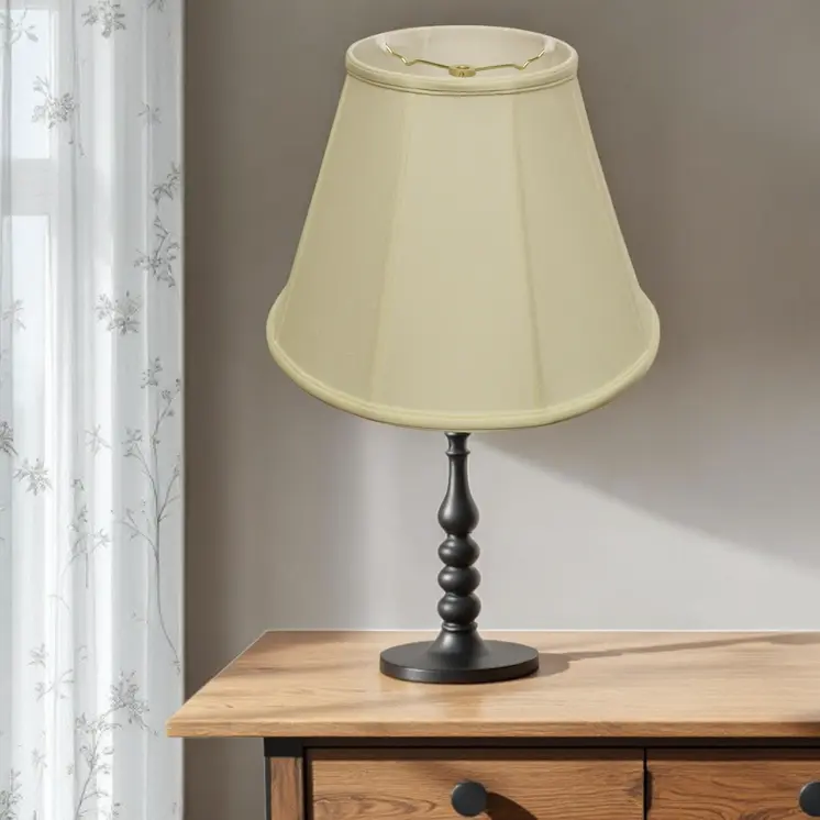 20" Ivory Slanted Empire Monay Shantung Lampshade