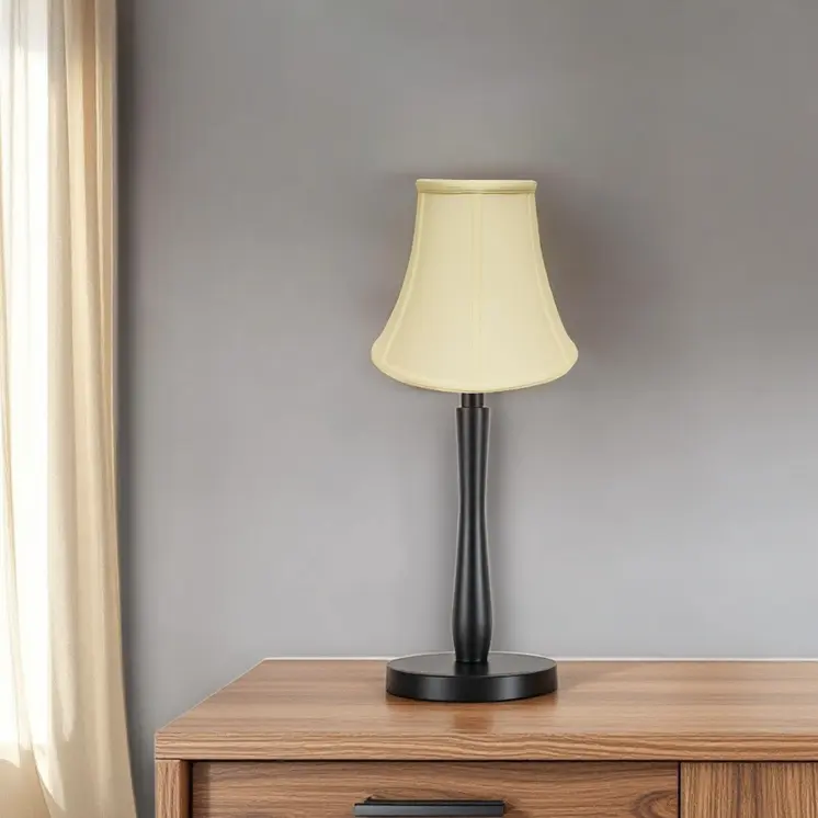 8" Ivory Premium Bell No Slub Lampshade