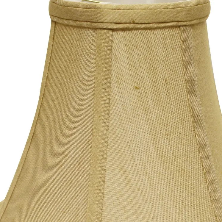 8" Pale Brown Premium Bell No Slub Lampshade
