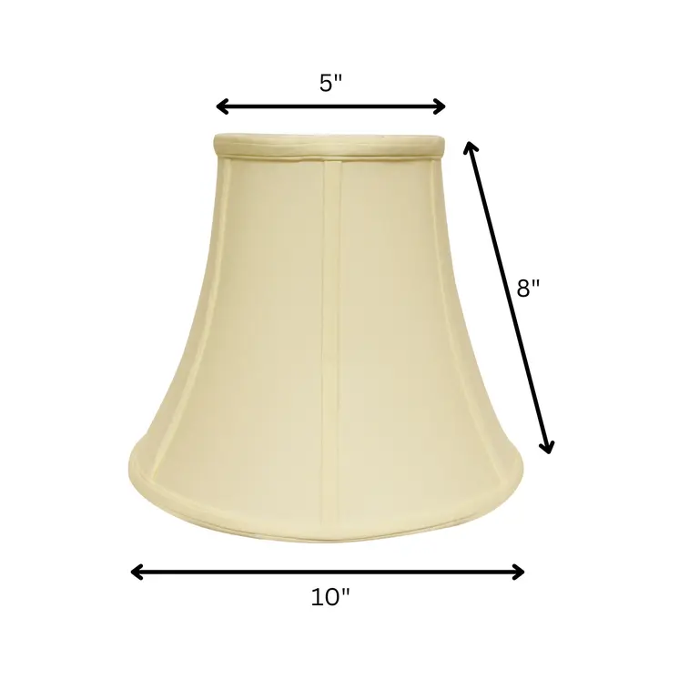 10" Ivory Premium Bell No Slub Lampshade