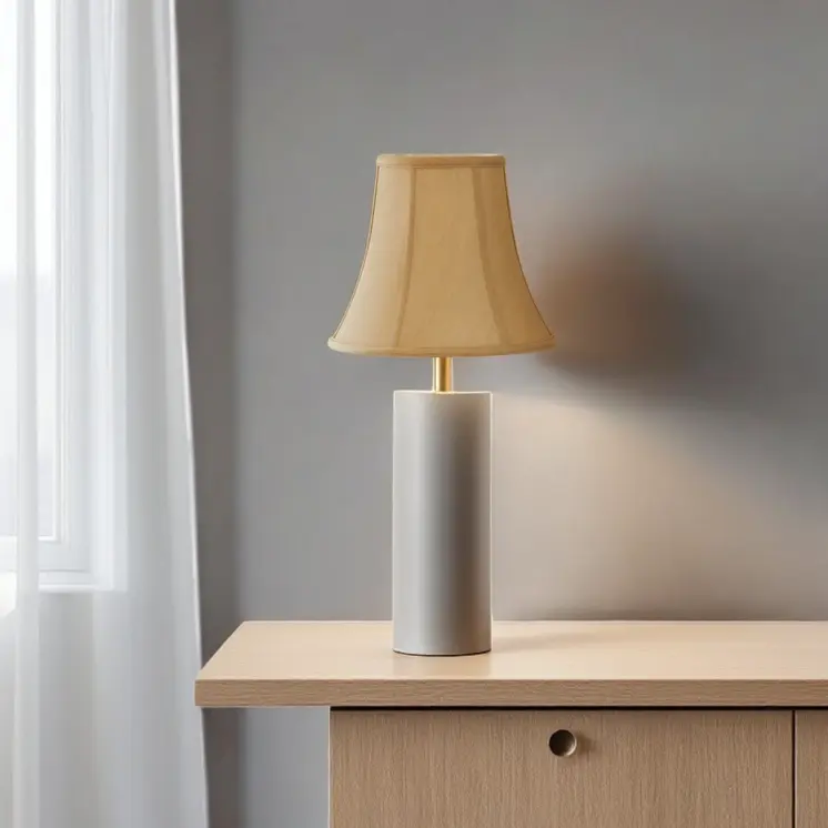 10" Pale Brown Premium Bell No Slub Lampshade