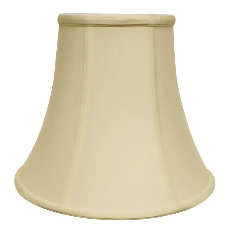 Ivory Monay Shantung Silk Bell Lamp shade 10"W Bottom