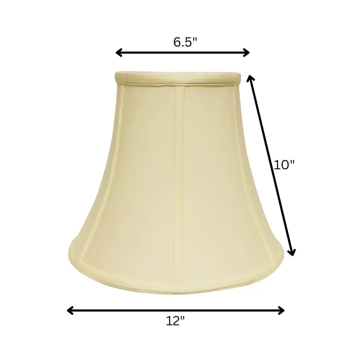 Ivory No Slub Innsbruck Bell Lamp shade 12"W Bottom
