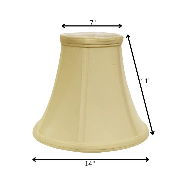 14" Antique White Premium Bell Monay Shantung Lampshade