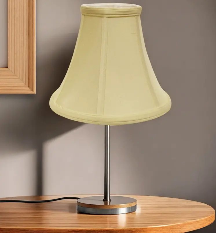 14" Antique White Premium Bell Monay Shantung Lampshade