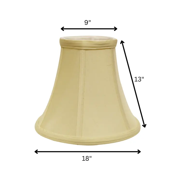 18" Antique White Premium Bell Monay Shantung Lampshade