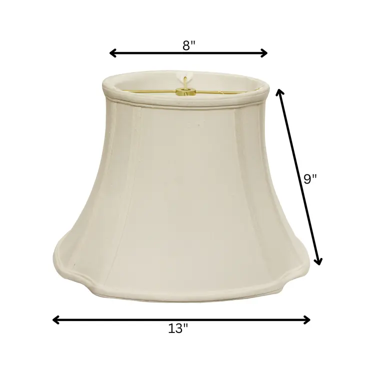 Cream Monay Shantung Silk Oval 13 Bottom