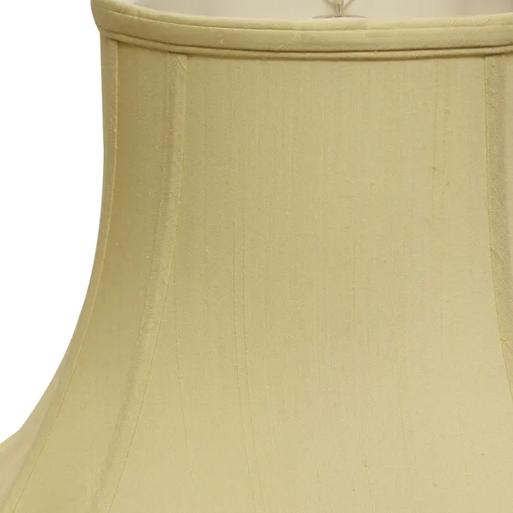 15" Antique White Reversed Oval Monay Shantung Lampshade