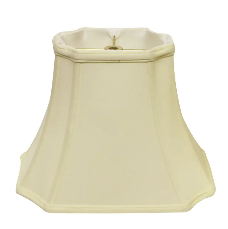 13" Ivory Inverted Rectangle Shantung Lampshade