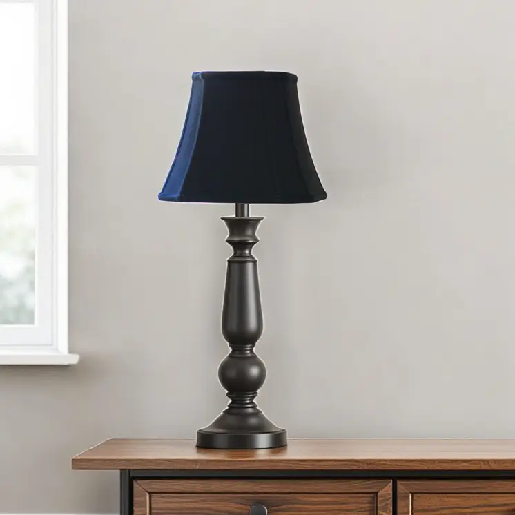 10" Black with Bronze Lining Slanted Square Bell No Slub Lampshade