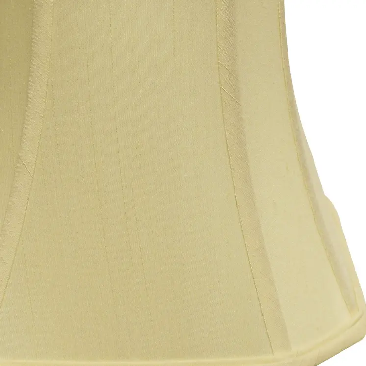 10" Antique White Slanted Square Bell Monay Shantung Lampshade