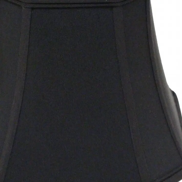 14" Black with Bronze Lining Slanted Square Bell No Slub Lampshade