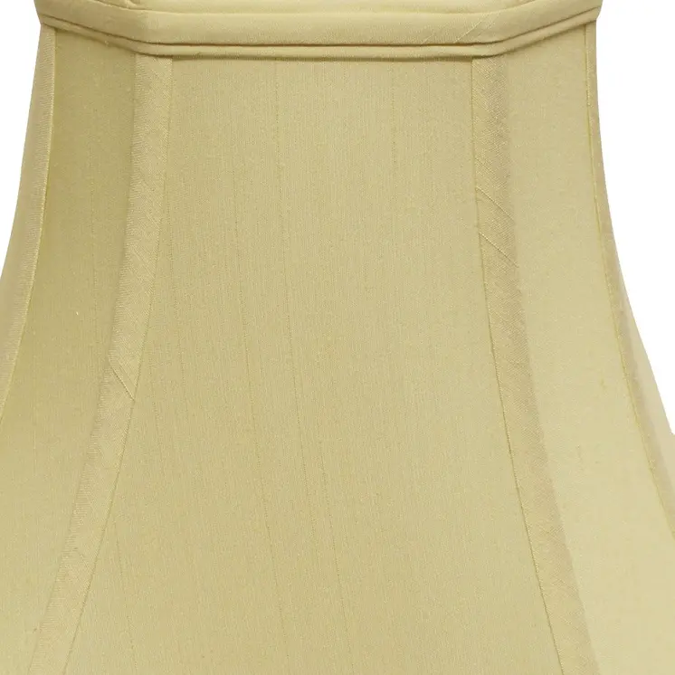 14" Antique White Slanted Square Bell Monay Shantung Lampshade