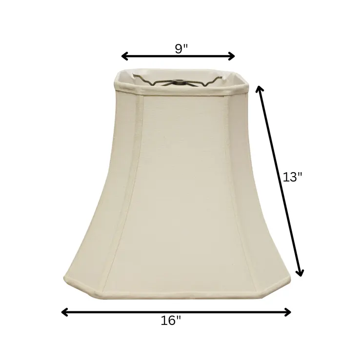 16" Inherent Slanted Square Bell Linen Lampshade