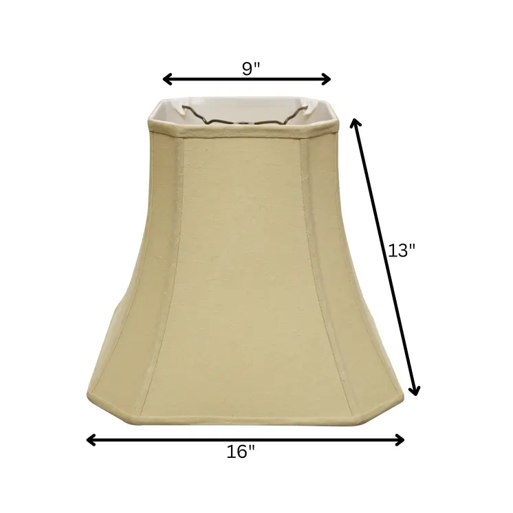 16" Inherent Slanted Square Bell Linen Lampshade