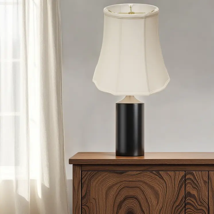 18" White Premium Octagon Monay Shantung Lampshade
