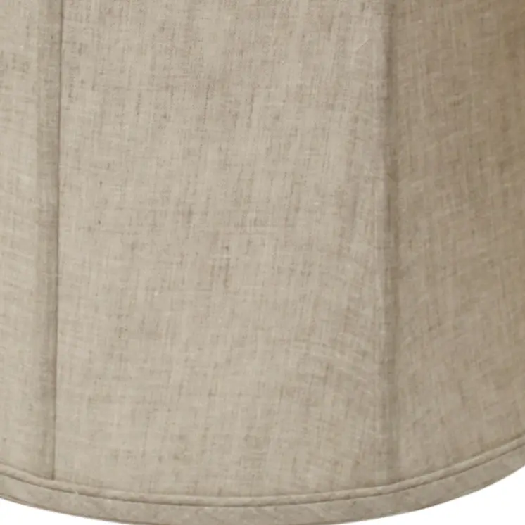 13" Cream Throwback Drum Linen Lampshade
