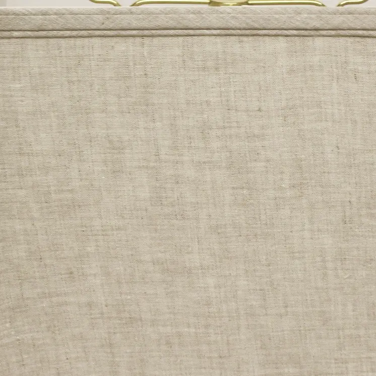 16" Cream Throwback Rectangle Linen Lampshade