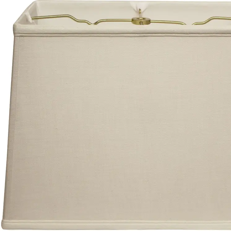 16" Off White Throwback Rectangle Linen Lampshade