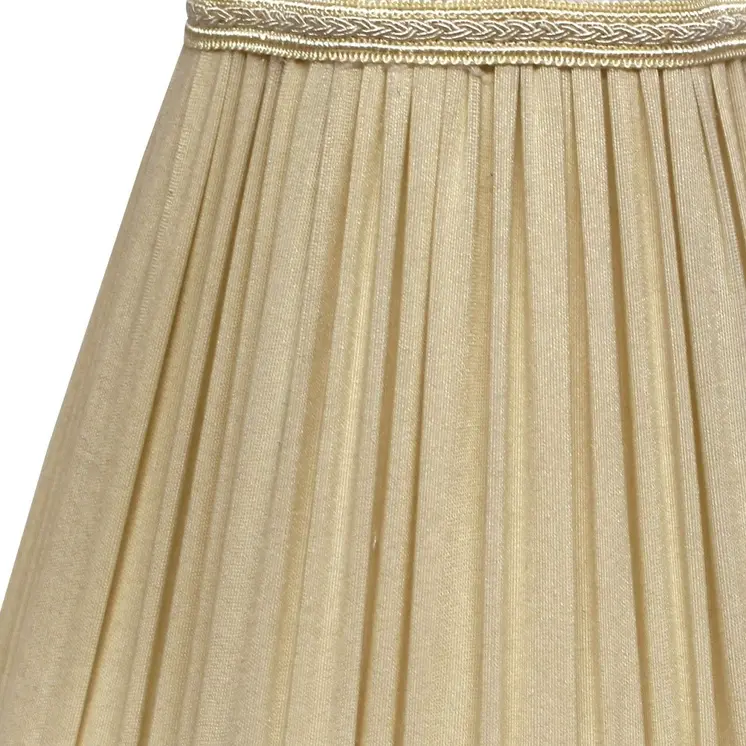 18" Pearl Grey Slanted Fancy Square Shantung Lampshade