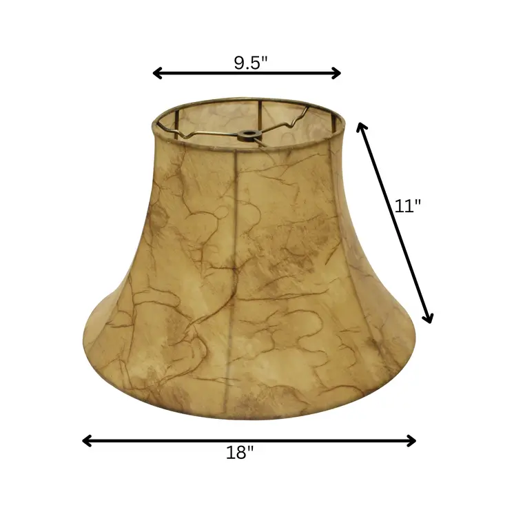 18" Antique Parchment Slanted Softback Lampshade