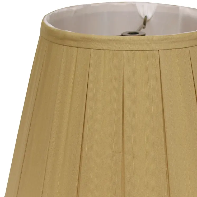 20" Honey Slanted English Box Shantung Lampshade