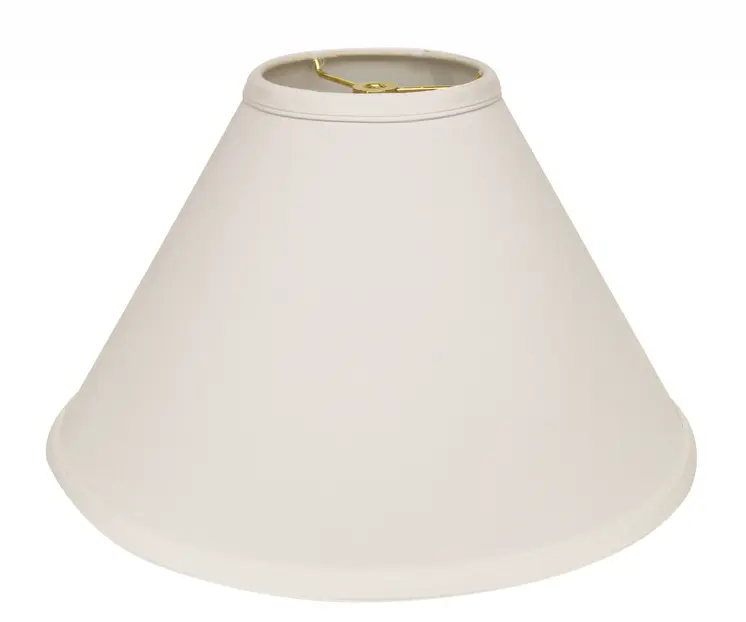 13" White Deep Cone No Slub Lampshade