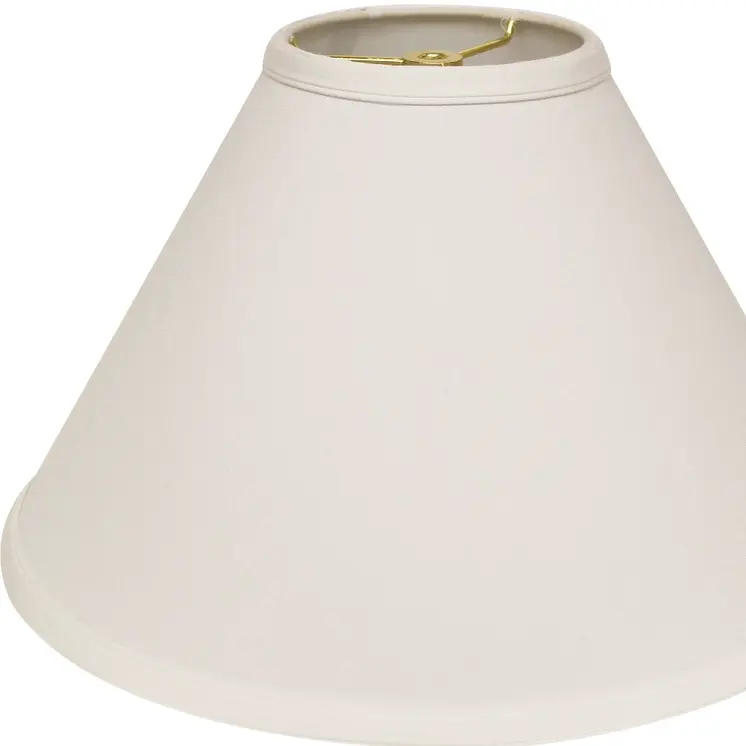 13" White Deep Cone No Slub Lampshade