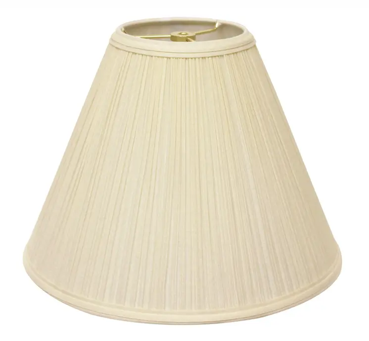 15" Ivory Deep Cone Slanted Broadcloth Lampshade