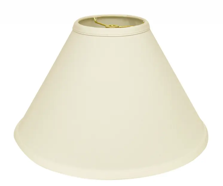 19" Ivory Deep Cone Slanted No Slub Lampshade
