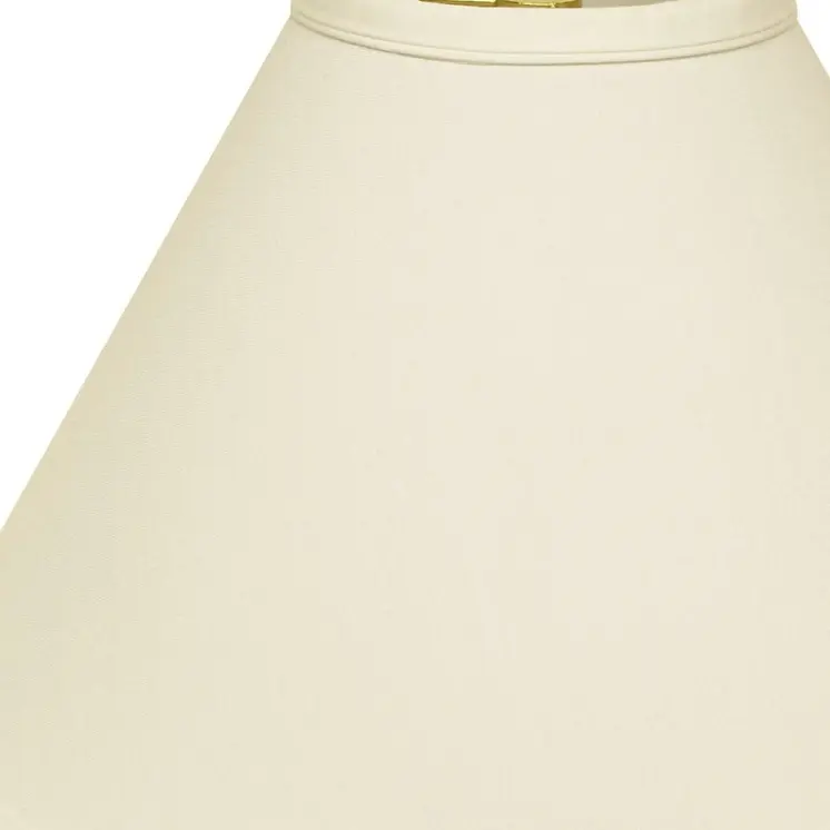 19" Ivory Deep Cone Slanted No Slub Lampshade