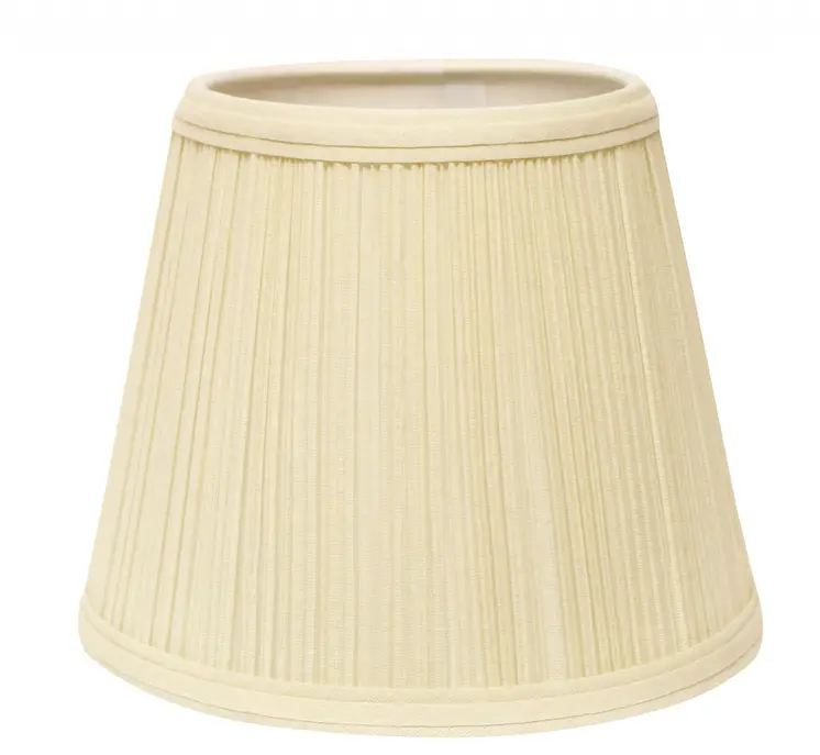 8" Ivory Empire Hardback Slanted Broadcloth Lampshade