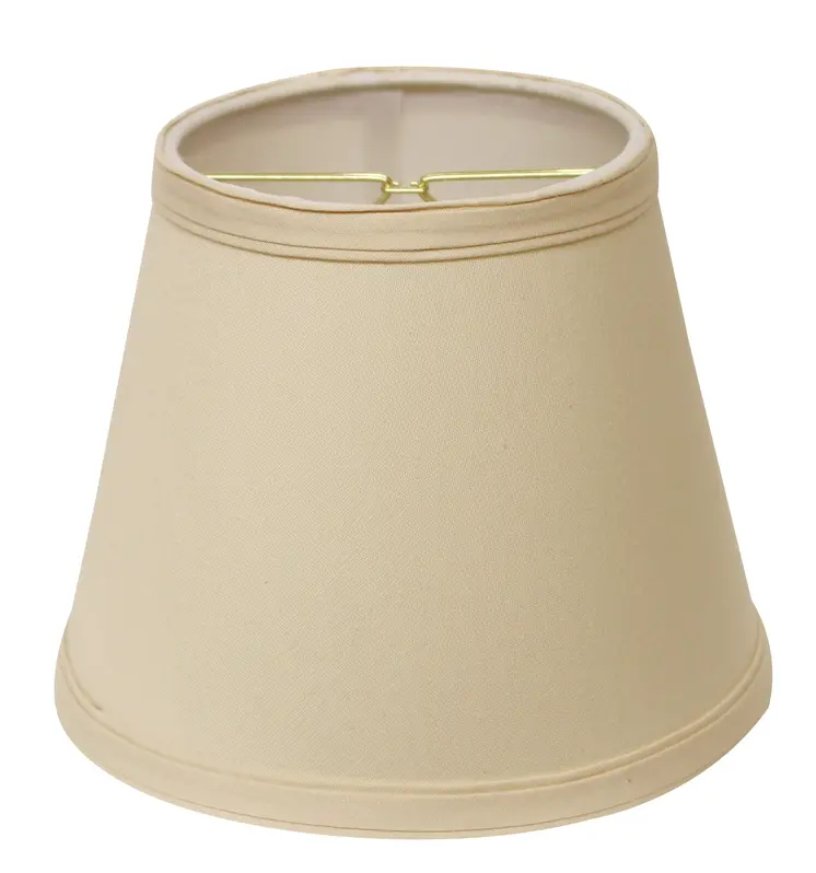 8" Beige Empire Hardback Slanted No Slub Lampshade