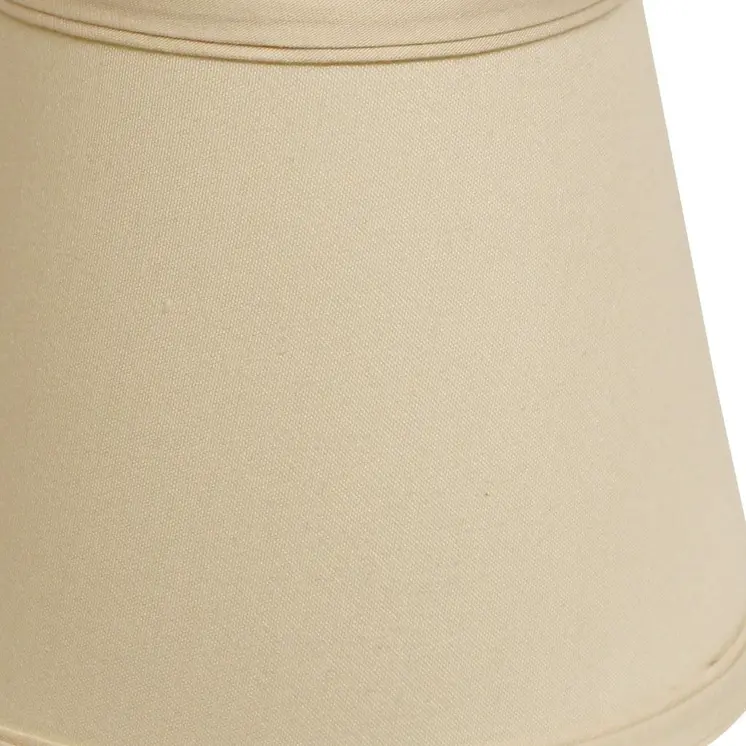 8" Beige Empire Hardback Slanted No Slub Lampshade