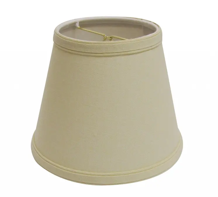Beige Linen Empire Lamp shade 10"W Bottom