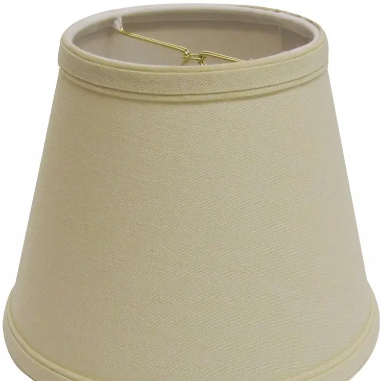 Beige Linen Empire Lamp shade 10"W Bottom