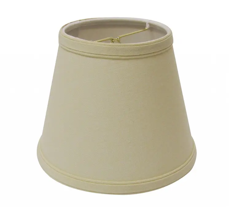 Beige Linen Empire Lamp shade 10"W Bottom