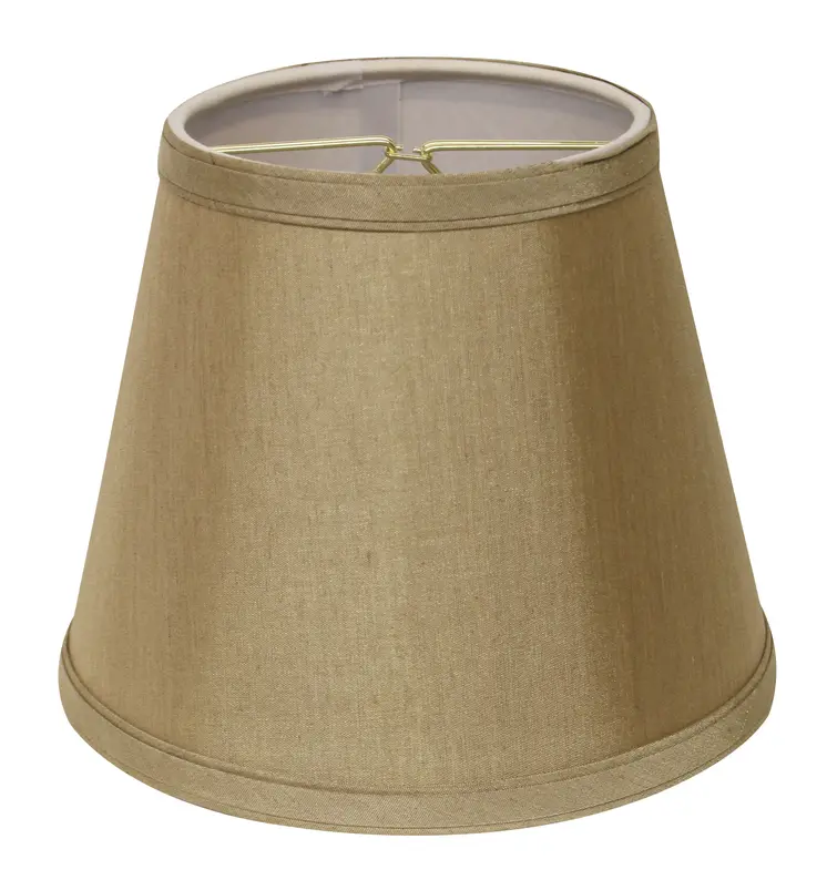 Tan No Slub Innsbruck Empire Lamp shade 10"W Bottom