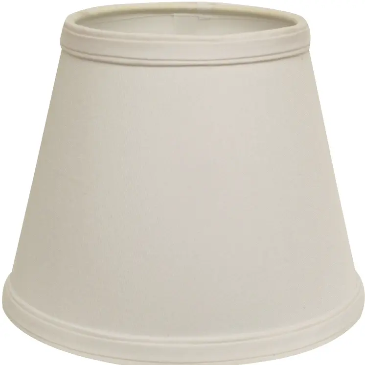 12" White Empire Hardback Slanted No Slub Lampshade