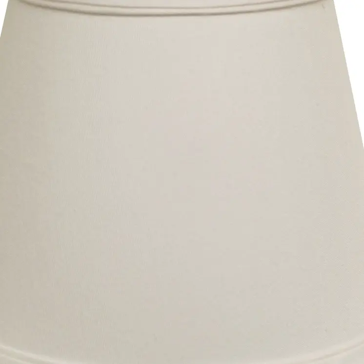 19" White Empire Slanted No Slub Lampshade