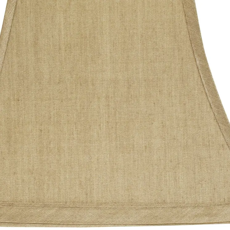 10" Pale Brown Square Bell No Slub Lampshade