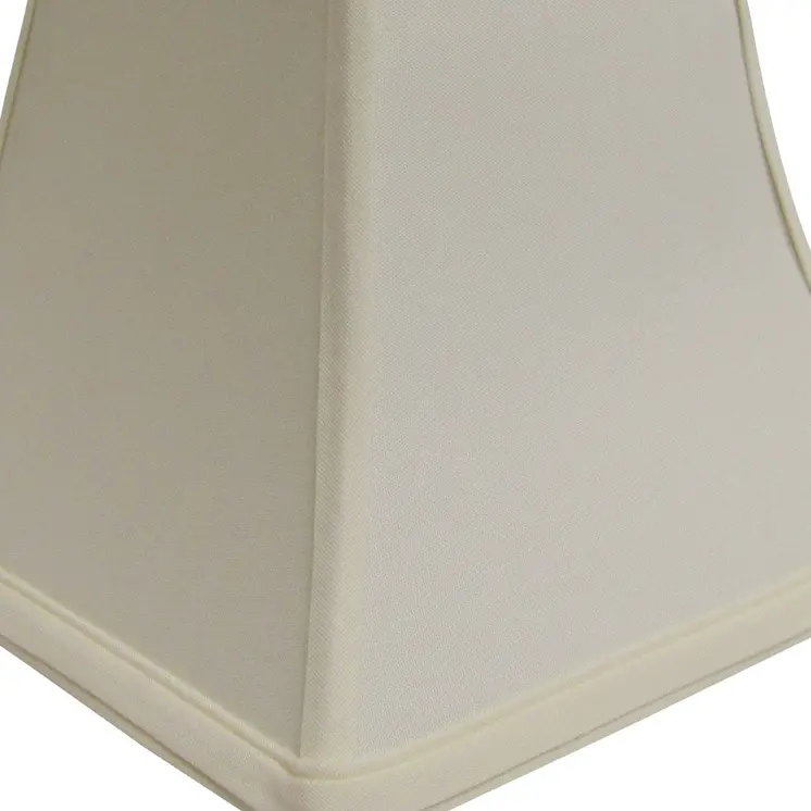 12" Ivory Square Bell No Slub Lampshade