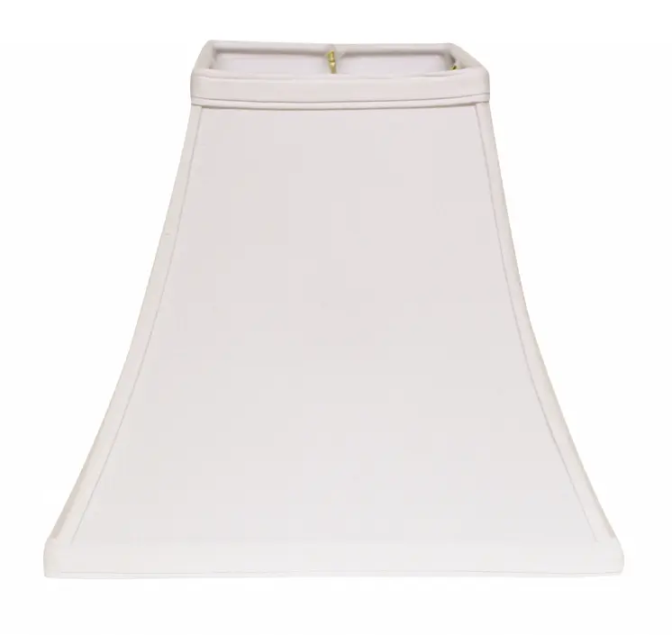 12" White Squre Bell No Slub Lampshade